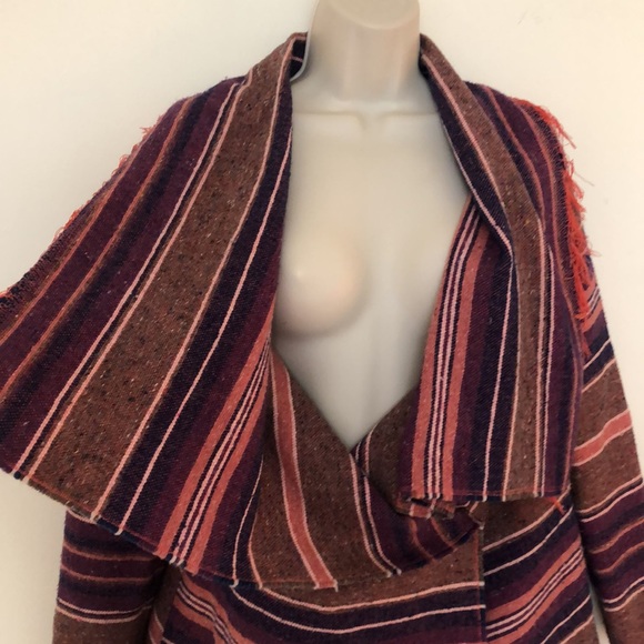Handmade purple & pink striped jacket 💕💟 - Picture 6 of 14